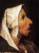 Pieter Bruegel the Elder Portrait of an Old Woman oil painting artist